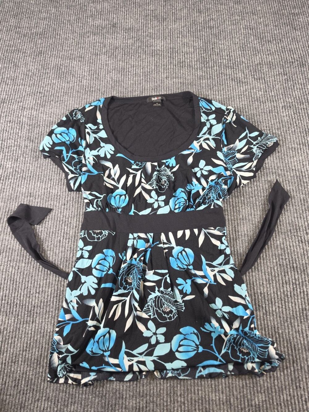 Style & Co Women's Blouse Multicolor Size XL Straps